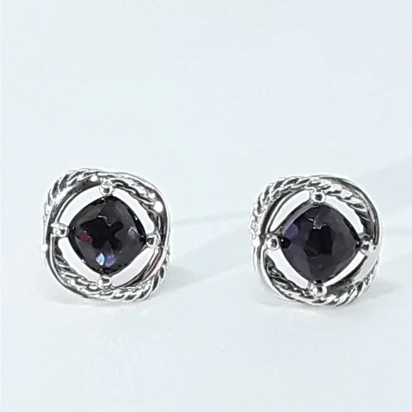 David Yurman black orchid infinity earrings - Picture 5 of 6